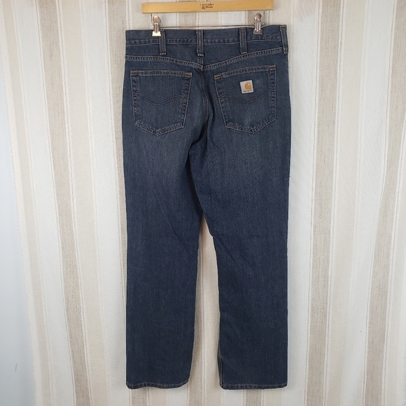Carhartt Distressed‎ Cargo Jeans Blue Size 34x32 - Picture 8 of 8
